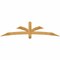 Ekena Millwork Davenport Rough Sawn Timber Gable Bracket, Western Red Cedar, 84"W x 21"H x 2"D x 4"F, 6/12 Pitch GBW084X21X0204DAV00RWR - alternate 1